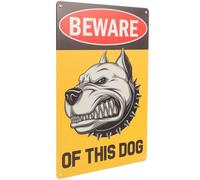 FUNOMOCYA Iron Private Property Sign Outdoor Garden Sign Retro Style Does Not Fade Large Bold-type Letters Workmanship Metal Construction Yard Safety Warning