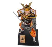 FUNOMOCYA Japanese Samurai Doll Figurine Traditional Craft Desktop Ornament Japanese Home Decor Collectible Statue Cultural Heritage Display