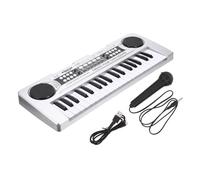 FUNOMOCYA Key Electronic Piano Keyboard with Microphone for Musical Learning Instrument for Boys and Plastic Educational Plaything for Creative Development and Birthday