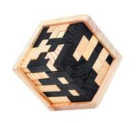 FUNOMOCYA Kongming Lock Puzzle Brain Teaser Educational Interlock Game for Adults Smooth Surface Ming Lock for Creative Thinking and Hand-eye Coordination Development