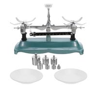 FUNOMOCYA Laboratory Beam Balance Scale with Calibration Weights Stable Mechanical Tray Balance for Science Lab Physics Teaching Tool Chemistry Experiment Accessory