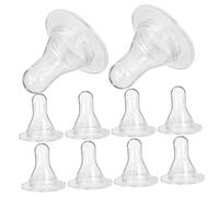FUNOMOCYA Lamb Milk Feeding Bottle Silicone Nipples 10-Piece Set for Small Animals Sturdy and Easy to Clean PET Feeding Pacifiers
