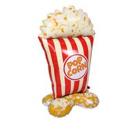 FUNOMOCYA Large Inflatable Popcorn Foil Balloon Standing Party Decoration for Birthday Movie Night Halloween Carnival Events