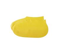 FUNOMOCYA Latex Shoe Protector Anti-Skid Rainproof Overshoes for Men and Women Covers for Outdoor Activities Mud and Snow Resistant Yellow Shoe Covers