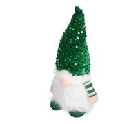 FUNOMOCYA LED Light Up Plush Christmas Gnome Ornament Scandinavian Tomte Holiday Decoration with Sturdy Base for Festive Home Office Table Party Battery Operated Batteries Not Included
