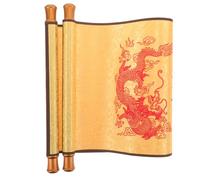 FUNOMOCYA Lightweight Cloth Chinese Style Scroll for Cosplay and Performances, Historically Accurate Decorative Scroll Ancient Design for Performers and Actors