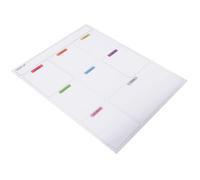 FUNOMOCYA Magnetic Dry Erase Board for Refrigerator Kitchen Menu Planner with Pet Material Multi-Section Weekly Food Organizer Household Fridge Magnet for Iron Cabinets and Doors