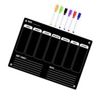 FUNOMOCYA Magnetic Fridge Dry Erase Board Wall Calendar Office Board Acrylic Magnetic Erase Note Pad
