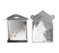 FUNOMOCYA Mandolin Tailpiece Bridge with 8 Strings Chrome-plated Copper Tailpiece for Traditional Mandolin for Folk Instrument