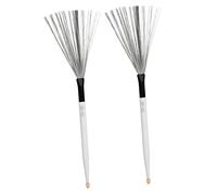 FUNOMOCYA Maple Drumsticks for Jazz Drums Steel Wire Brush Carbon Material for Reliable Performance for Live Performances and Practice Sessions