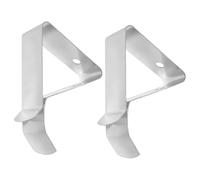 FUNOMOCYA Meat Thermometer Clips 2 Pack 304 Food Grade Stainless Steel Temperature Probe Holders for Coffee Cups and Kitchen Cooking 1.50X1.38 Inch