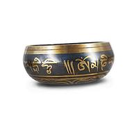 FUNOMOCYA Meditation Bowl Tibetan Singing Bowl Yoga Sound Therapy Engraved Design Stress Relief Traditional Crafted