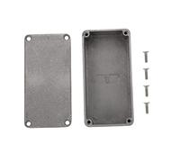 FUNOMOCYA Metal Footswitch Case Enclosure 1590N1 for Guitar Effector Aluminum Silver 125B 122x66x39.5mm Smooth Surface Practical Pedal Box