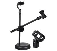 FUNOMOCYA Mic Stand Desk Mount Tabletop Microphone Holder Phone Clamp for Studio