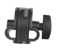 FUNOMOCYA Microphone Stand Adapter with 3-hole Horizontal Rod Converter, Mic Arm Extension Tube Adapter for Desktop and Boom Microphone Stands, Compatible Live Sound Mic Accessory