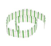 FUNOMOCYA Mini Wood Micro Landscape Fence Two Colors Light Green White Flexible Miniature DIY Fairy Garden Border Decoration for Mini Houses and Bonsai