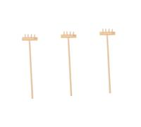 FUNOMOCYA Mini Zen Garden Rake 3pcs Set 14cm x 3.5cm Desktop Garden Tool Rake for Meditation and Sand Tray Accessories