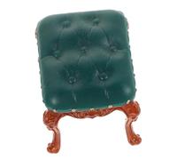 FUNOMOCYA Miniature Dollhouse Armchair Scale Tiny Chair Vintage Style Mini Sofa Furniture for Dollhouse Bedroom Living Decor Collector Delight