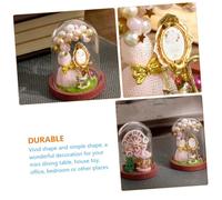 FUNOMOCYA Miniature House Ornament DIY Craft Decoration Retro Style House Model for Bedroom Office Study Safe High-grade Material Realistic Detail for Desktop and Small Spaces