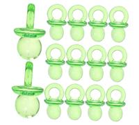 FUNOMOCYA Miniature Pacifiers Party Favors for Shower Games Transparent Green Acrylic Decor for Boys Multipurpose Table Scatter and Guest Gifts