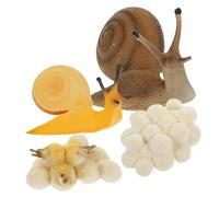 FUNOMOCYA Miniature Snail Growth Model Educational Realistic Snail Life Cycle Figurines for Natural Science Learning and Cognitive Development Playthings