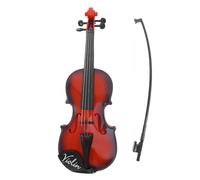 FUNOMOCYA Miniature Violin Model for Playable Strings Realistic Wood Grain Finish Musical Instrument for Early Music Education and Decorative Use