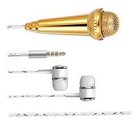FUNOMOCYA Miniature Vocal Microphone Portable Small and Compact Voice Recording Microphone for Live-streaming and Podcasting with Plastic Material and Delicate Design