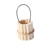 FUNOMOCYA Miniature Wooden Pail for Dollhouse Decoration Small Simulated Water Bucket with Fine Craftsmanship Realistic Miniature Scene Accessory for DIY Mini Houses and Christmas Ornament