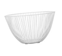 FUNOMOCYA Minimalist Wrought Iron Fruit Basket with Ample Storage Lightweight Portable Wire Bowl for Kitchen Counter Living Room Vegetable and Snack Holder Easy Clean Modern Scandinavian