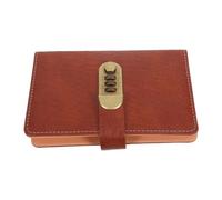 FUNOMOCYA Money Saving Challenge Book with Password Lock Featuring Multifunctional Storage and Wearresistant Pu Material, Includes 100 Envelopes and Pockets for Cards, Tickets, and Invoices,