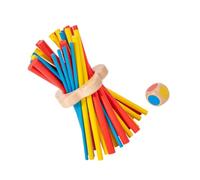 FUNOMOCYA Montessori Balance Stick Game for Adults Wooden Colorful Stacking Puzzle for Fine Motor Skill Development Counting and Shape Recognition Indoor Family Table Game