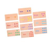 FUNOMOCYA Montessori Number Counting Blocks Educational Math for Years Number Matching Game Puzzle for Preschool Cognitive Development and Arithmetic Skill Building