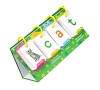 FUNOMOCYA Montessori Word Learning Cards Preschool Flash Cards with Images Text for Early Language Development Portable Educational Tool for Travel Classroom and Home Activities