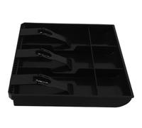 FUNOMOCYA Multi Compartment Cash Register Drawer Insert for Supermarkets Hotels Small Business Supplies Cash Organizer for Bills and Coins Three Compartment