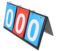 FUNOMOCYA Multi-Sport 3-Digit Flip Scoreboard for Table Tennis Basketball Volleyball, Portable Scorekeeper Blue and Red Digits, Outdoor Game Score Counter for Sports Judges