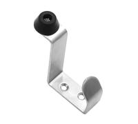 FUNOMOCYA Multifunctional Stainless Steel Door Stopper with Silent Rubber Buffer and Over-Door Hook Windproof and Scratch-Resistant for Carpet Tile Floors Household Storage