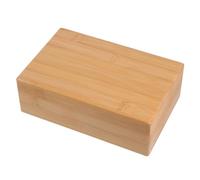 FUNOMOCYA Natural Bamboo Yoga Brick Wooden Block for Balance and Flexibility Training Lightweight Portable Support for Yoga Practice at Home Gym and Studio Sessions