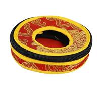 FUNOMOCYA Nepal Handmade Tibetan Tingsha Bells Cotton Cloth Storage Bag Medium Size 8.5cm Diameter Color Random Cymbal Bell Carrying Case for Meditation and Yoga Accessories