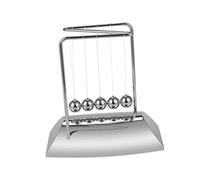 FUNOMOCYA Newton's Cradle Z-shaped Electroplated Pendulum Balls Desktop Ornament for Science Education Energy Balance Dynamics Experiment Tool Home Office Desk Decoration