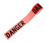 FUNOMOCYA Non-adhesive Red Caution Tape Safety Warning Barrier Tape for Crime Scene Construction Halloween Party High Visibility Danger for Alert