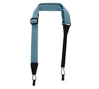 FUNOMOCYA Non-punching Dark Blue Ukulele Strap Soft Fabric Adjustable Acoustic Neck Strap for Soprano Concert Tenor Ukulele Accessories