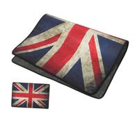 FUNOMOCYA Non-slip Drum Rug Acoustic Carpet for Musicians Vintage Union Jack Design Soundproof and Skid Floor Mat for Drum Kits Home