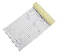 FUNOMOCYA Note for Business Tax Invoice Receipt Book Copy Purchase Order Pad Pages Small for Order Tracking and Trade Management