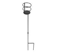 FUNOMOCYA Outdoor Metal Drink Holder Rack Black Beverage Bottle Stand for Balcony Garden Picnic Camping Party Patio Furniture Storage