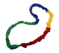 FUNOMOCYA Outdoor Stretchy Resistance Band 3M Elastic Cooperative Rope for Group Exercise and Dynamic Movement Activities, Rainbow Color Elasticity Rope for Team Building and Physical Play