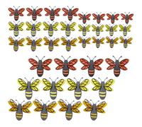 FUNOMOCYA Paper Bee Easy to Use Removable Wall Stickers Iridescent 36pcs Decorative Wall Decals and Won't Fade for Nursery and Holiday Celebration Decoration