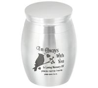 FUNOMOCYA Parrot Cremated Box Stainless Steel Mini Tank Memorial Urn | Silver Finish, Lightweight and Rust Resistant, for Bird and Pet Remembrance, Easy to Use