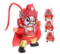 FUNOMOCYA Peking Opera Face Doll Traditional Chinese Sichuan Opera Souvenir Desktop Ornament with Classic Drama Characters Vivid Realistic Modeling Plastic Material
