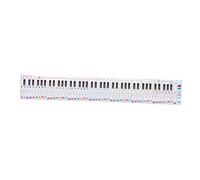 FUNOMOCYA Piano Practice Cards for Key Keyboard Note Chart Beginner Learning Guide Portable Practice Card Piano Keyboard Diagram and Music Note Chart for Student Musician