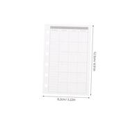 FUNOMOCYA Planner Refills Daily Weekly Monthly Pocket Binder Inserts Thick Paper Notebook Refill Paper Compatible with Standard Binders for Organized Scheduling and Habit Tracking